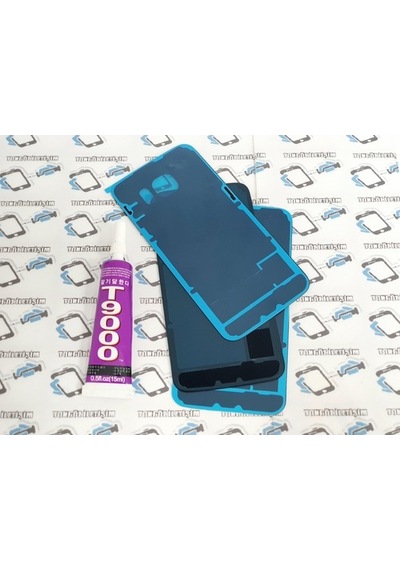 Samsung Uyumlu Galaxy S6 Edge Plus Arka Pil Kapağı+B-7000 Yapıştırıcı,