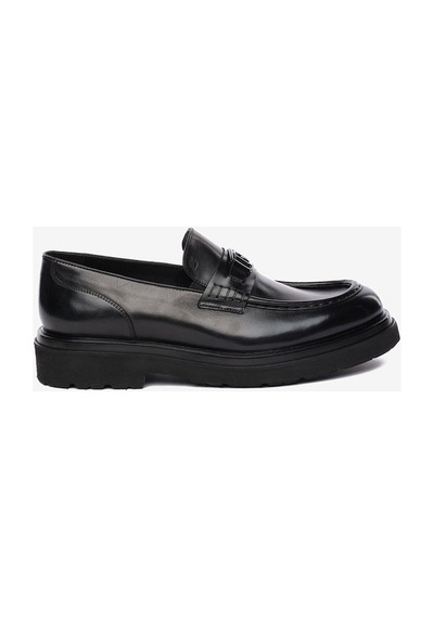 Greyder 64739 Erkek Hakiki Deri Tokalı Loafer Ayakkabı Siyah
