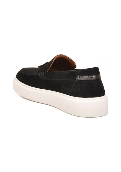 Voyager Erkek Siyah Süet Rahat Tabanlı Şık Hakiki Deri Smart Casual Ayakkabı Loafer 6795 M Çok Renkli