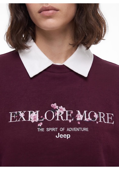 Jeep Sweatshirt, Xs, Bordo