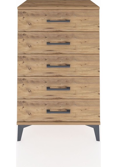 Hyperion Komodin 5 Çekmeceli 60x44x96 Çam-çam Çam