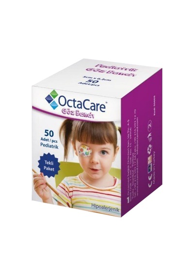 Octacare Pediatrik Göz Bandı (Kız)5Cm X 6.2Cm 50'Li