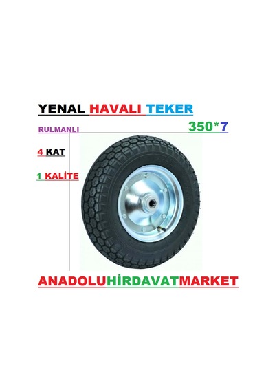Yenal Havali Teker El Arabasi Tekeri 1 Kalite Metal Jant 350 7 Ru