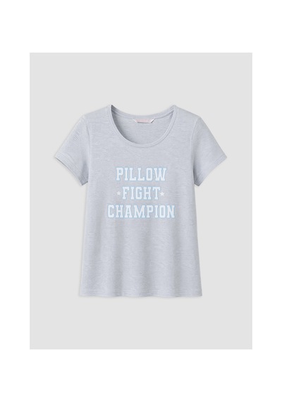 Lcw Dream Mavi Baskılı Kadın Şortlu Pijama Takımı