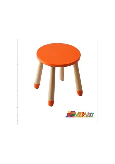 Wood&joy Renkli Tabure Turuncu