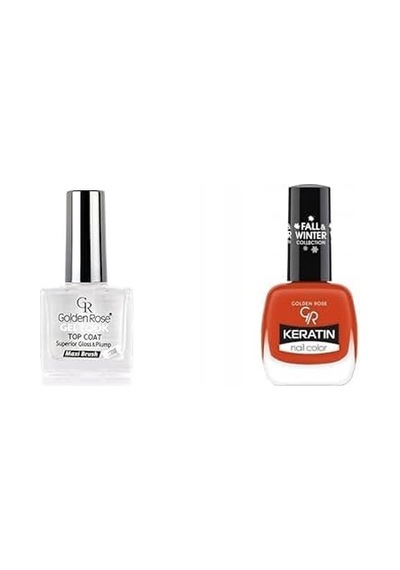 Golden Rose Gel Look Top Coat & Oje Seti 82831924