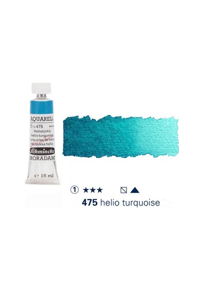 Schmincke Horadam Aquarell Tube 15ml Seri 1 Helio Turquoise 475