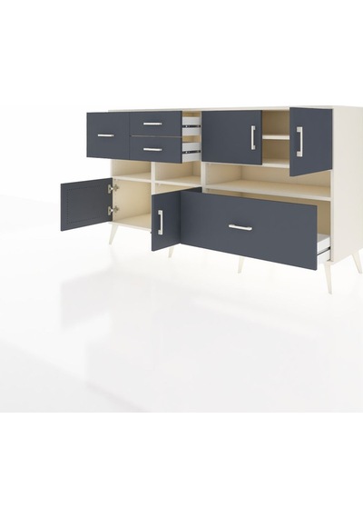 Hyperion Konsol 5 Raflı 4 Çekmeceli 4 Kapaklı 176x44x99 Aytaşı-an Aytaşı-antrasit Hyperion Konsol 5 Raflı 4 Çekmeceli 4 Kapaklı 176x44x99 Aytaşı-an Aytaşı-antrasit