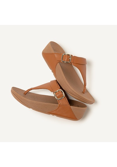 592 Light Tan Terlik Kadın Diğer Es8-592 /090 Fitflop Lulu Adjustable Leather Toe-posts Acı Kahverengi