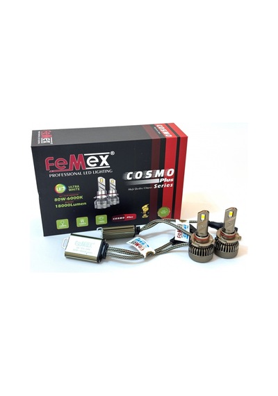 Cosmo Plus HB3 9005 Şimşek Etkili Led Xenon 80W 18000 Lumen