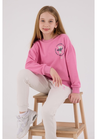 U.S. Polo Assn. U.s. Polo Assn Kız Çocuk Pembe Eşofman Takımı 5274-48845 Pembe