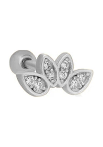 Zirkon Piercing 717116 Silver