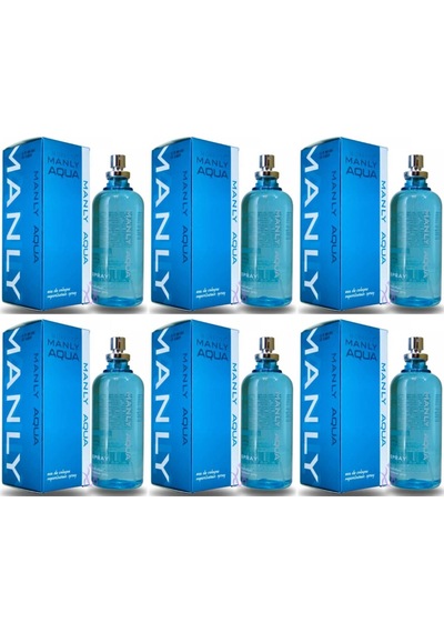 Manly Aqua Erkek Parfüm EDC 6 x 125 ML