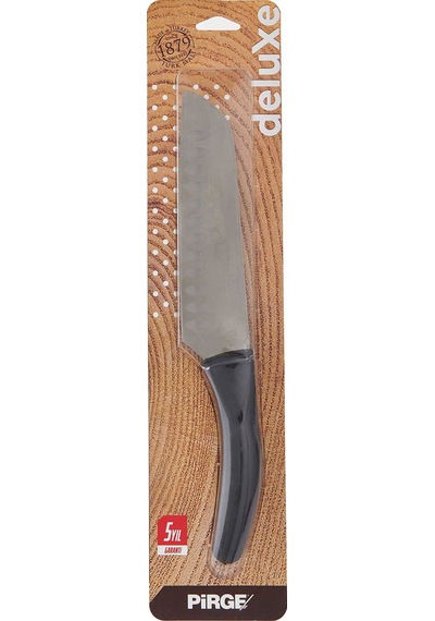 Pirgee Deluxe Oluklu Santoku Bıçağı - 17 Cm Çok Renkli