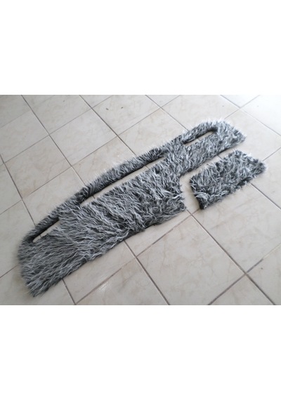 Tempra Tipo Uyumlu Torpido Örtüsü Peluş Kumaş Beyaz - Kahverengi