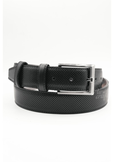 Parscraft Battal Boy / Büyük Beden / Uzun Boy Xxxl 3,5 Cm Klasik Erkek Hakiki Deri Kemer 170 Cm E Kadar Black Siyah