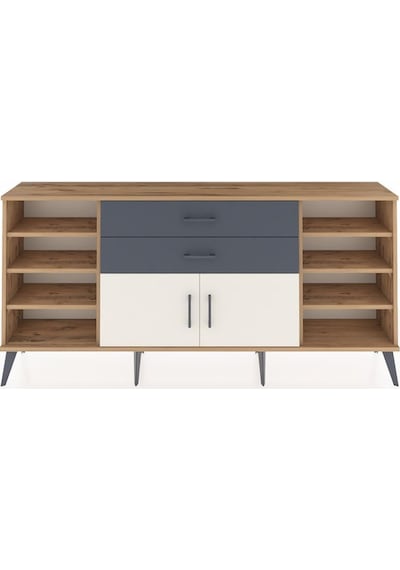Arges Konsol 7 Raflı 2 Çekmeceli 2 Kapaklı 176x30x83 Çam-aytaşı/antrasit Aytaşı/antrasit Arges Konsol 7 Raflı 2 Çekmeceli 2 Kapaklı 176x30x83 Çam-aytaşı/antrasit Aytaşı/antrasit