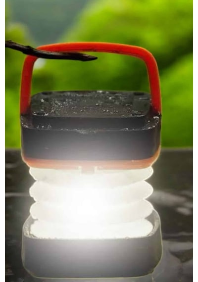 Led Lamba Kamp Lambası Hafif Taşınabilir Şarj Süreli Akordeon El Fenerli Çok Rnekli
