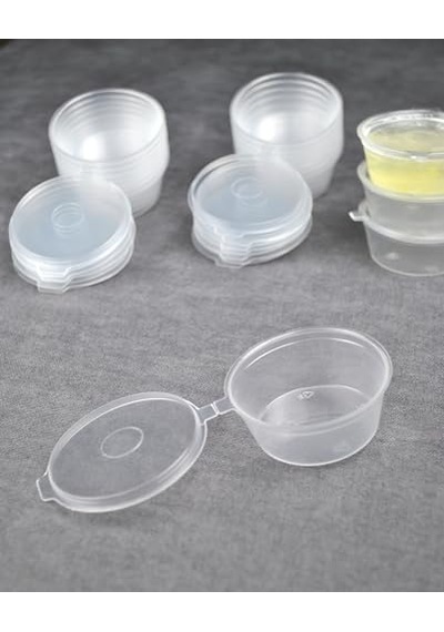 20 Adet Sızdırmaz 40 Ml Mini Plastik Saklama Kabı Sosluk Buzluk Kabı, Et Suyu, Kemik Suyu, Sos Kabı Diğer