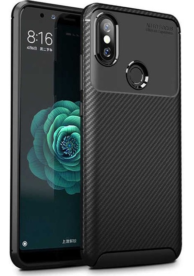 Xiaomi Mi 6x Kılıf Zore Negro Silikon Kapak Kahverengi