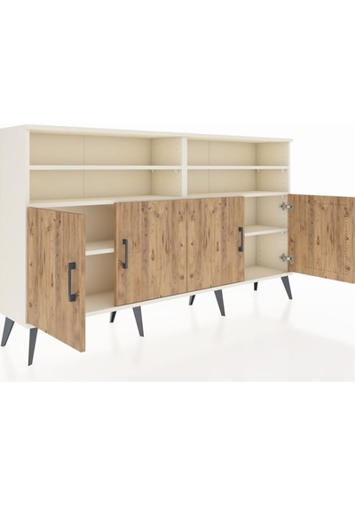 Arges Konsol 6 Raflı 4 Kapaklı 176x30x99 Aytaşı-çam/antrasit Aytaşı-çam/antrasit Arges Konsol 6 Raflı 4 Kapaklı 176x30x99 Aytaşı-çam/antrasit Aytaşı-çam/antrasit