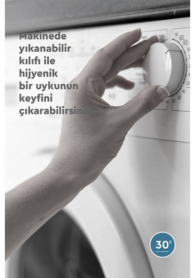 Yataş Bambu Çift Kişilik Yorgan - Yastık Set Beyaz
