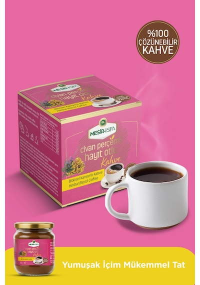 Mesirişifa Civan Perçimi Ve Hayıt Otu Katkılı Bitkisel Karışımlı Çözünebilir Kahve 75gr Çözünebilir