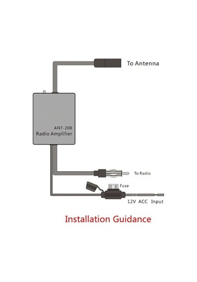 C0058 Ant-208 Evrensel Ve Pratik Fm Sinyal Amplifikatörü Anti-sıkışma Araba Anten Radyo Evrensel Fm Booster Amplifikatör