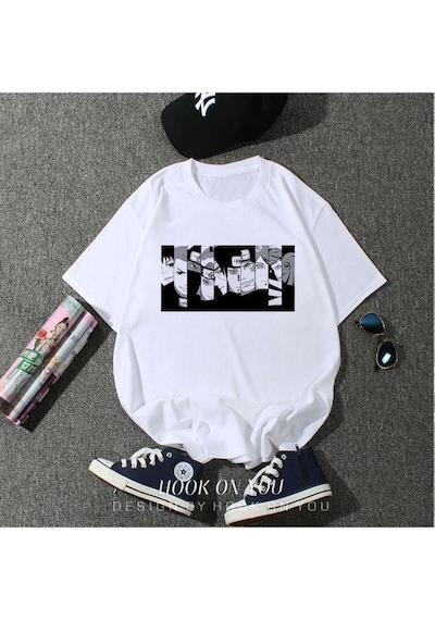 Noıssey Kırmızı Etiket Gala Naruto Akatsuki Pein T-shirt 09982 Beyaz