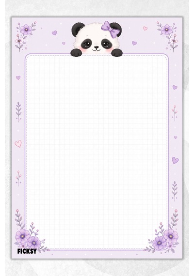 A4 Bloknot Kareli Defter - 50 Yaprak - Memopad - Notepad - Not Defteri - Not Kağıdı - 4123 Çok Renkli