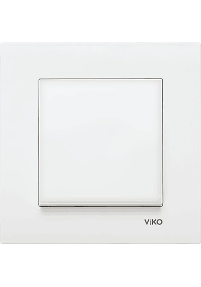 Viko 90967001 Kare Beyaz Çerçeveli Anahtar