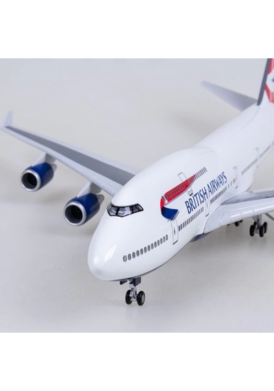 British Airways B747 Yolcu Uçağı Model Uçak 1/80 Ölçek 47cm