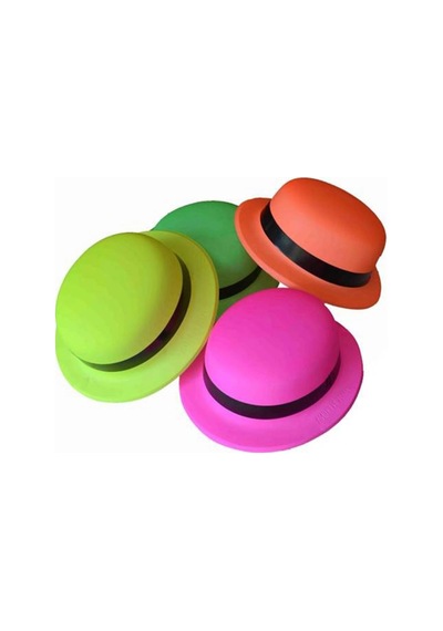 Neon Partisi Turuncu Renk Melon Plastik Parti Şapkası 0 - 99