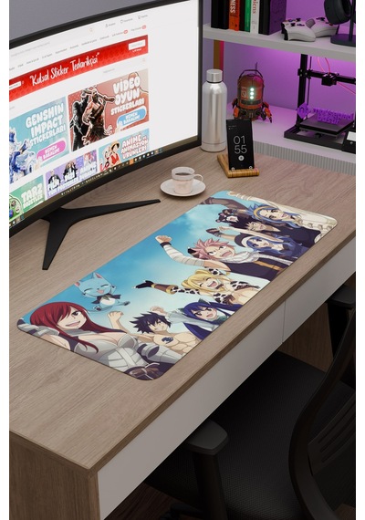 Fairy Tail Anime V4 - 70x30 Xl Gaming Kauçuk Kaymaz Taban Mouse Pad Fare Altlığı