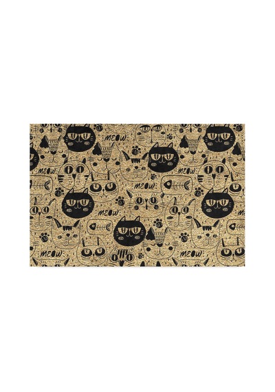 Tasarımlı Dekoratif Kapı Önü Paspas, Dış Mekan/ev İçi/banyo/mutfak/yatak Odası/giriş Paspasları Kediler, 40x60 Sku: Zeusb0bk1qwmvp 11ypycoco