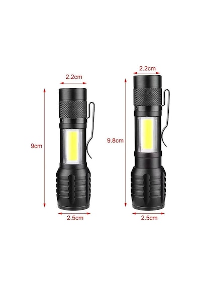 Wison Ws-5454 Cob Led Usb Şarjlı Mini El Feneri Evimdeyokyok Çok Renkli