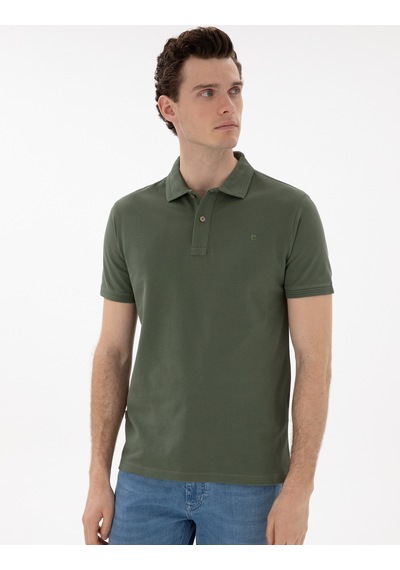Pierre Cardin Erkek Haki Tişört Basic 50302561-vr027 Haki
