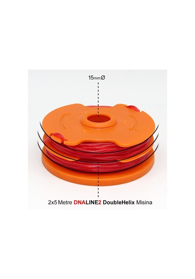 WORX WA0007 1.65mmX5Metre Çift Çıkışlı Duble Helix Spiral Burgulu Yedek Misina