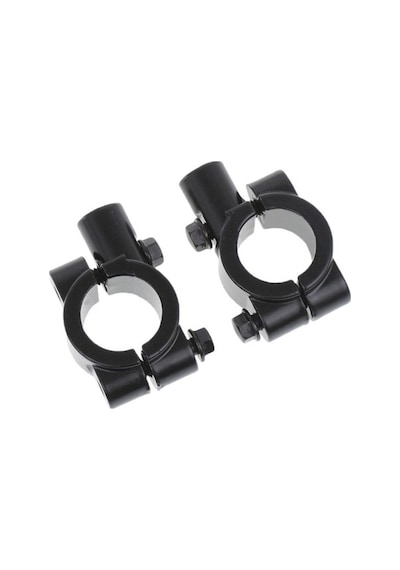 Suntek 8mm Ayna Montaj Kolu Bar Kelepçe Tutucu Seti - Motosikletler İçin Evrensel 1 Çift Siyah