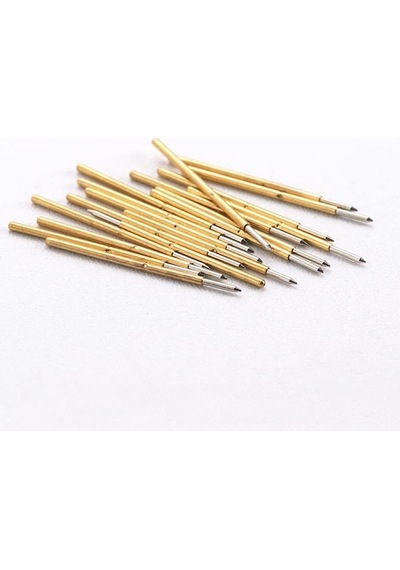 Pogo Pin P50-b1 100 Adet Set Altın Kaplama Yaylı Test Probu Pim 3a 0.5mm Programlayıcı Prob Arm Pic Atmel Eprom Flas
