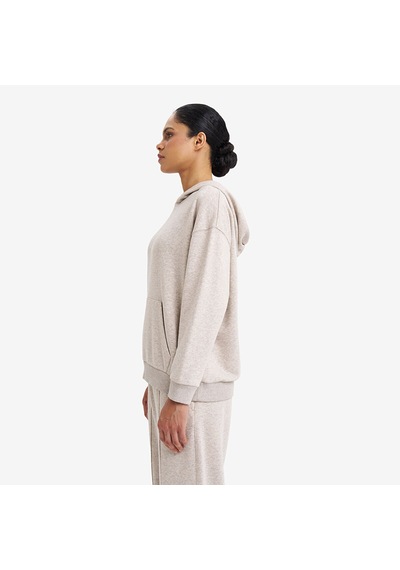 Lescon Bej Kadın Kapüşonlu Sweatshirt 26s-2205-26n