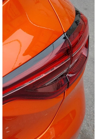 Renault Clio İle Uyumlu 5 Stop Çerçevesi Sticker Kolay Uygulama Uzun Ömürlü, Mat Siyah
