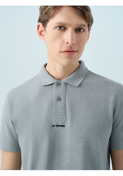 LOFT Regular Fit Erkek Polo K.kol Lf2036745 Q1.v1 Gri Melanj
