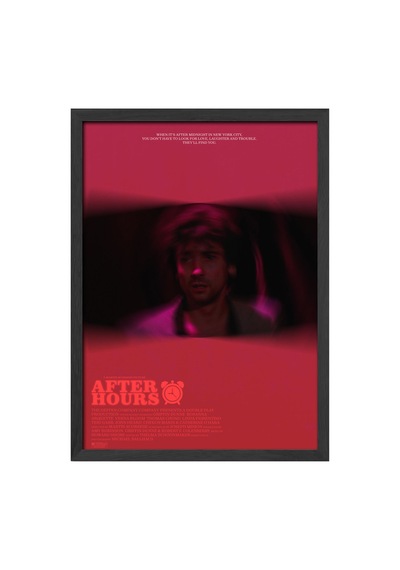 After Hours Siyah Ahşap Çerçeveli Poster, Dekoratif Film Duvar Tablosu