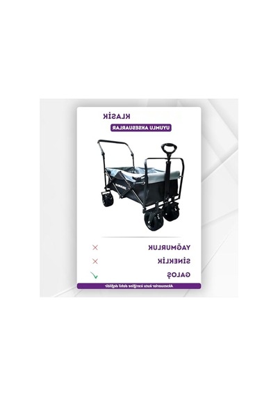 Katlanabilir Plaj Ve Kamp Arabası, 100 Kg Taşıma Kapasitesi