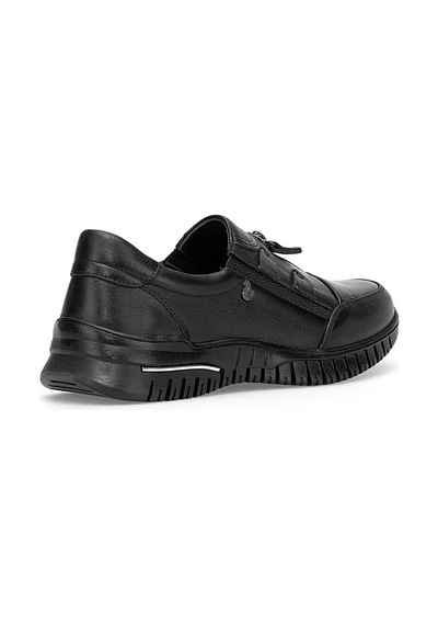 Voyager Z006 Kadın Siyah Deri 36-40 Comfort Ayakkabı Siyah