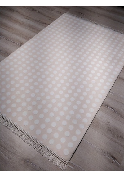 Yamalıhome Bambu Kilim Pt31 Pembe Puanlı 120X180 Cm Pratik Halı