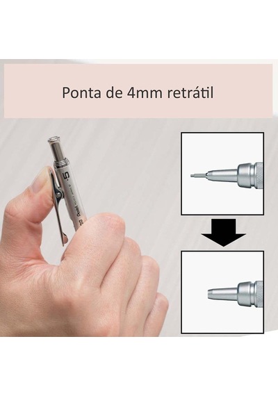 Pentel 0.7 Mm - Metal Gövde, Gizli Uç, Teknik Çizim Ve Yazı İçin Versatil