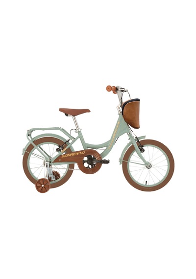 Bisan Sorrento-s Kız Çocuk Bisikleti 26cm 16 Jant Yeşil Silver Çok Renkli