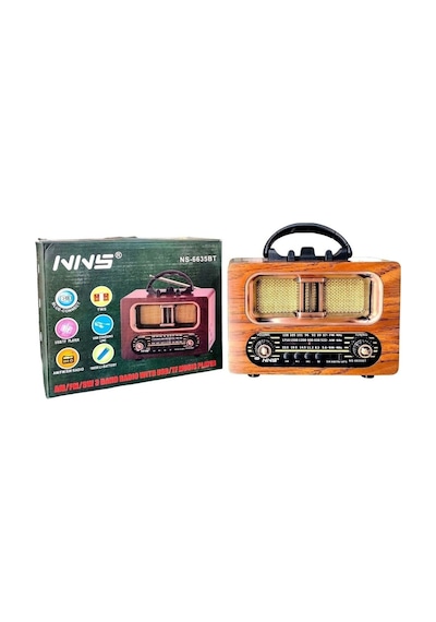 Nostaljik Ahşap Tasarımlı Bluetooth Hoparlör Fm/am Radyo Destekli Şarjlı Ve Taşınabilir Retro Radyo Model-4 Nostaljik Ahşap Tasarımlı Bluetooth Hoparlör Fm/am Radyo Destekli Şarjlı Ve Taşınabilir Retro Radyo Model-4